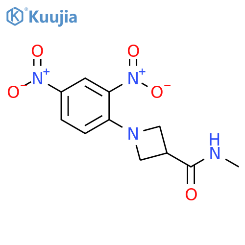 1-(2,4-dinitrophenyl)-N-methylazetidine-3-carboxamide structure
