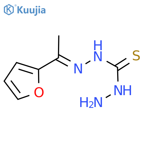 3-amino-1-[(E)-[1-(furan-2-yl)ethylidene]amino]thiourea structure
