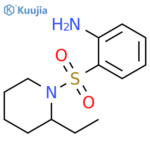 2-[(2-ethylpiperidin-1-yl)sulfonyl]aniline structure