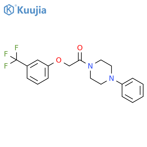 1-(4-phenylpiperazin-1-yl)-2-[3-(trifluoromethyl)phenoxy]ethan-1-one structure