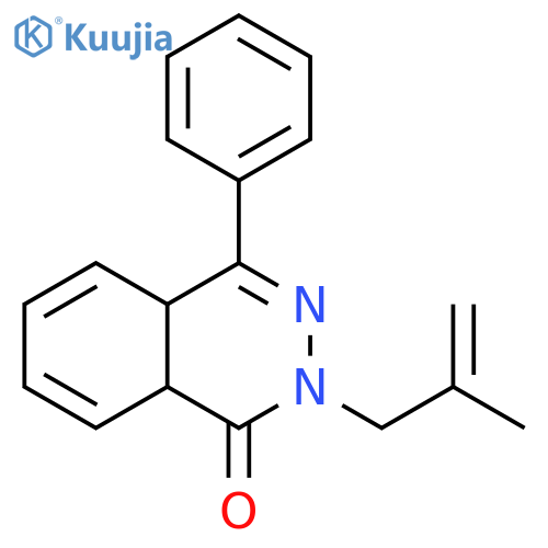 2-(2-methylprop-2-en-1-yl)-4-phenyl-1,2,4a,8a-tetrahydrophthalazin-1-one structure
