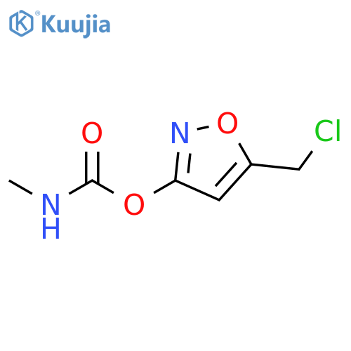 5-(chloromethyl)-1,2-oxazol-3-yl N-methylcarbamate structure