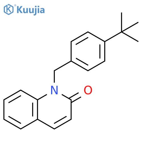 1-[(4-tert-butylphenyl)methyl]-1,2-dihydroquinolin-2-one structure