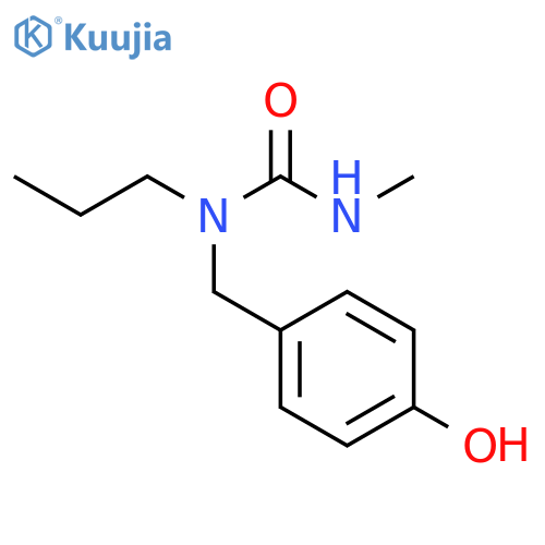 1-[(4-hydroxyphenyl)methyl]-3-methyl-1-propylurea structure