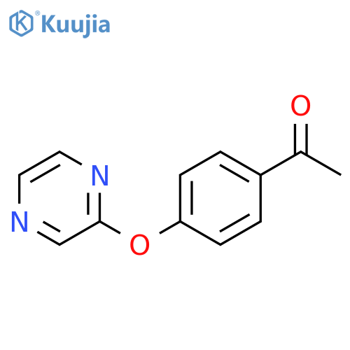 1-[4-(pyrazin-2-yloxy)phenyl]ethan-1-one structure