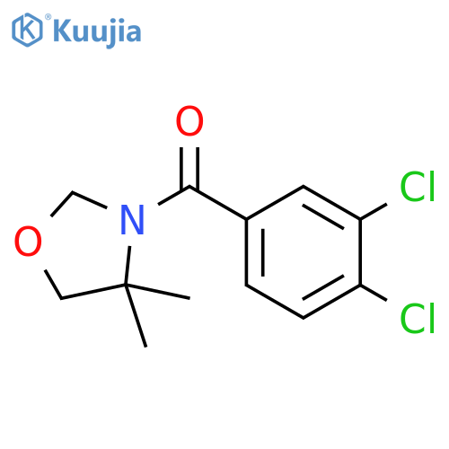 3-(3,4-dichlorobenzoyl)-4,4-dimethyl-1,3-oxazolidine structure