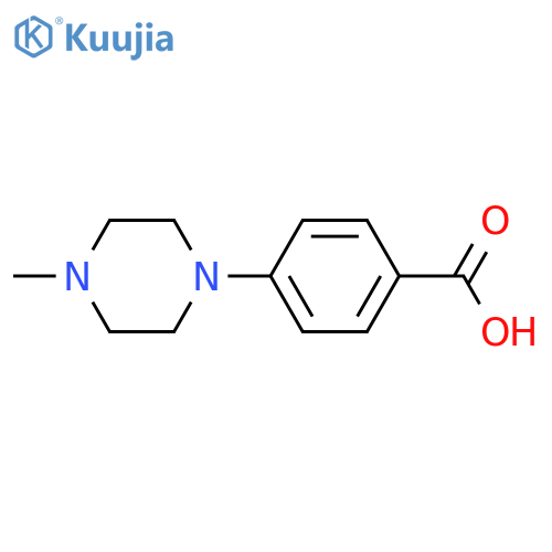 4-(4-Methylpiperazin-1-yl)benzoic acid structure