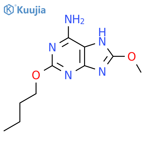 2-(Butyloxy)-8-(methyloxy)-9H-purin-6-amine structure