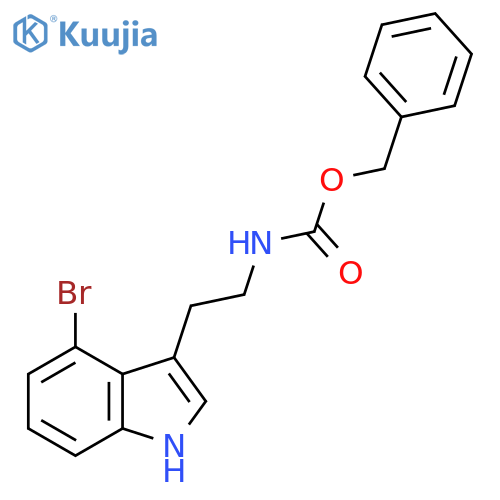 benzyl N-2-(4-bromo-1H-indol-3-yl)ethylcarbamate structure