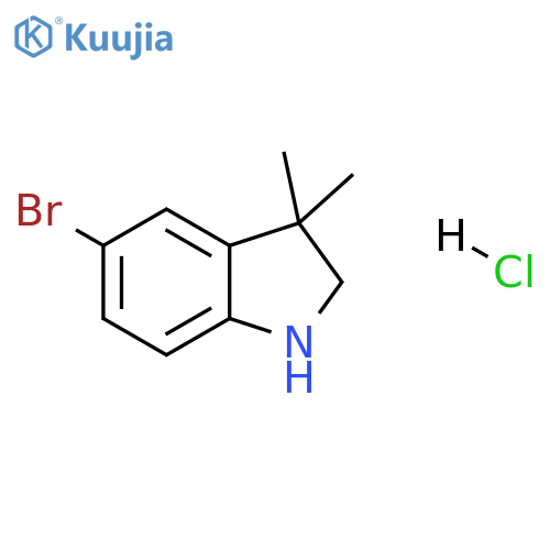 5-bromo-3,3-dimethyl-indoline;hydrochloride structure