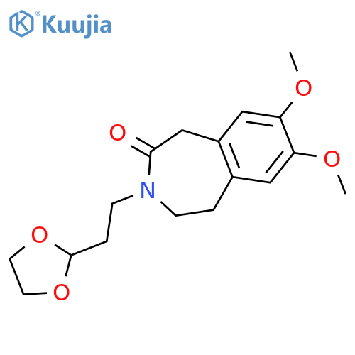3-2-(1,3-Dioxolan-2-yl)ethyl-7,8-dimethoxy-1,3,4,5-tetrahydro-2H-3-benzazepin-2-one structure