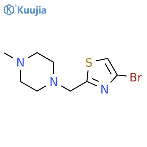 1-(4-bromo-1,3-thiazol-2-yl)methyl-4-methylpiperazine structure