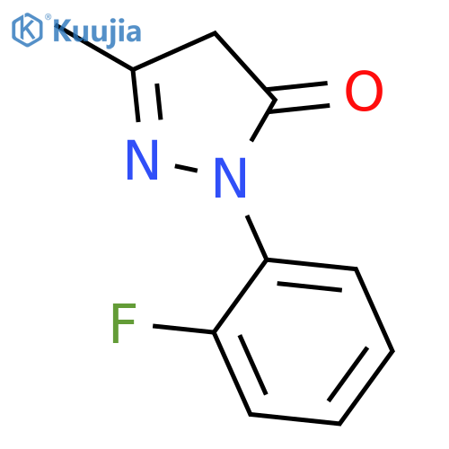 3H-PYRAZOL-3-ONE, 2-(2-FLUOROPHENYL)-2,4-DIHYDRO-5-METHYL- structure