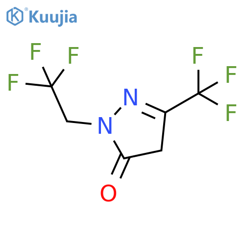 3H-Pyrazol-3-one, 2,4-dihydro-2-(2,2,2-trifluoroethyl)-5-(trifluoromethyl)- structure