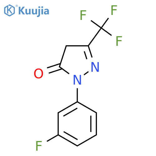 1-(3-Fluorophenyl)-3-(trifluoromethyl)-4,5-dihydro-1H-pyrazol-5-one structure