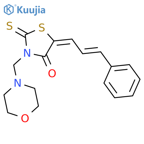 4-Thiazolidinone,3-(4-morpholinylmethyl)-5-(3-phenyl-2-propen-1-ylidene)-2-thioxo- structure