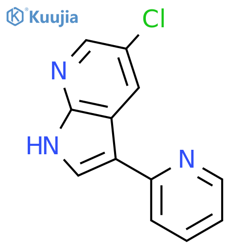 1H-Pyrrolo[2,3-b]pyridine, 5-chloro-3-(2-pyridinyl)- structure