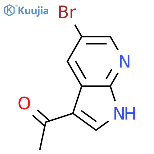 1-{5-bromo-1H-pyrrolo[2,3-b]pyridin-3-yl}ethan-1-one structure