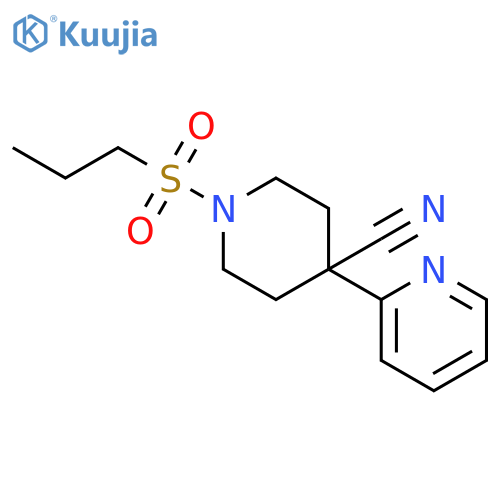 1-(Propylsulfonyl)-4-(pyridin-2-yl)piperidine-4-carbonitrile structure