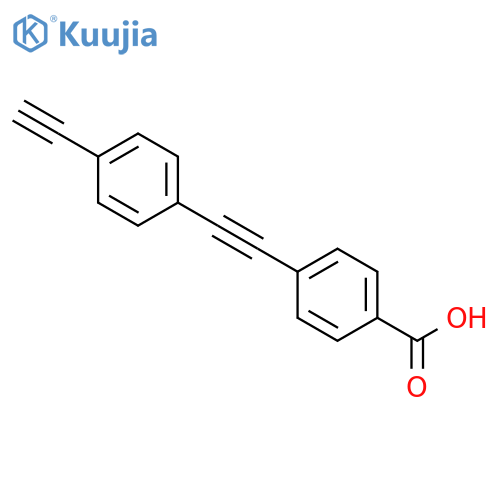 4-((4-Ethynylphenyl)ethynyl)benzoic acid structure