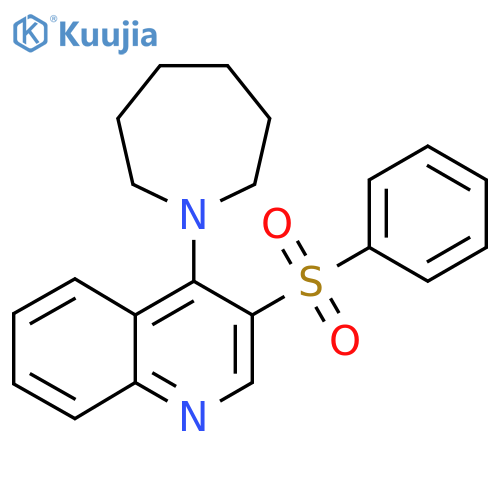 4-(azepan-1-yl)-3-(benzenesulfonyl)quinoline structure