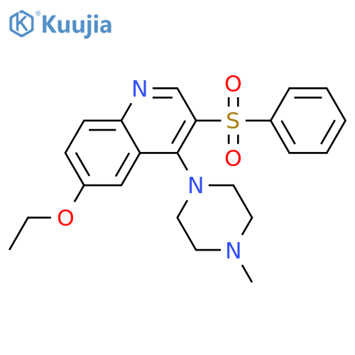 3-(benzenesulfonyl)-6-ethoxy-4-(4-methylpiperazin-1-yl)quinoline structure