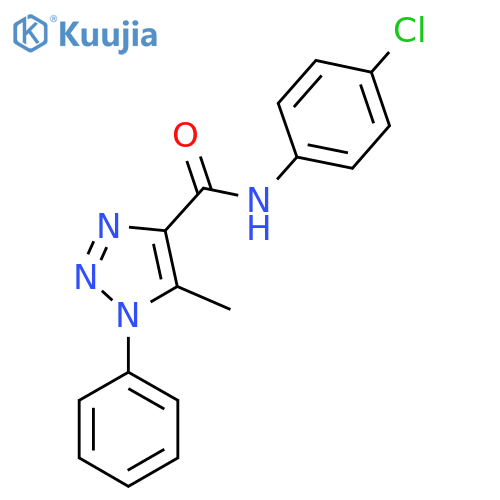 N-(4-chlorophenyl)-5-methyl-1-phenyl-1H-1,2,3-triazole-4-carboxamide structure