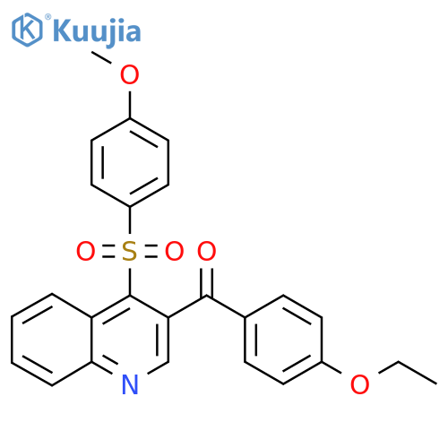 3-(4-ethoxybenzoyl)-4-(4-methoxybenzenesulfonyl)quinoline structure