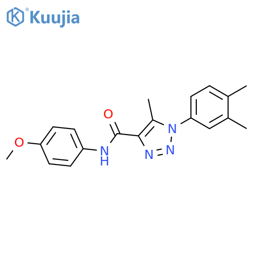 1-(3,4-dimethylphenyl)-N-(4-methoxyphenyl)-5-methyl-1H-1,2,3-triazole-4-carboxamide structure