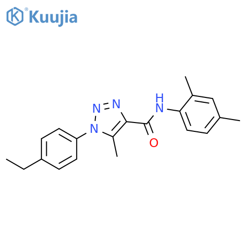 N-(2,4-dimethylphenyl)-1-(4-ethylphenyl)-5-methyl-1H-1,2,3-triazole-4-carboxamide structure