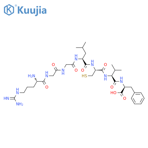 L-PHENYLALANINE, L-ARGINYLGLYCYLGLYCYL-L-LEUCYL-L-CYSTEINYL-L-VALYL- structure