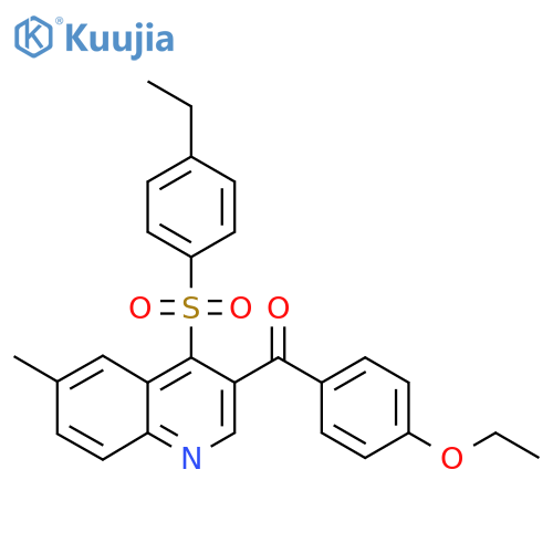3-(4-ethoxybenzoyl)-4-(4-ethylbenzenesulfonyl)-6-methylquinoline structure