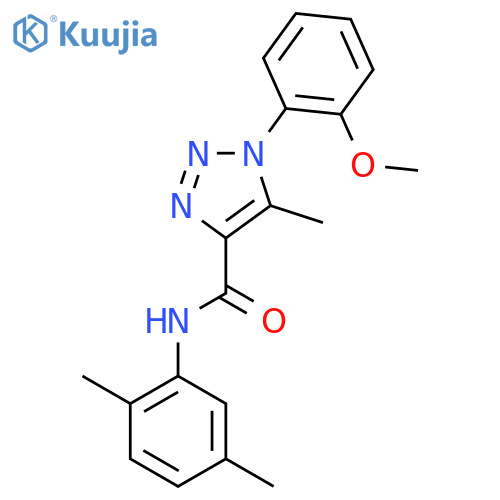 N-(2,5-dimethylphenyl)-1-(2-methoxyphenyl)-5-methyl-1H-1,2,3-triazole-4-carboxamide structure