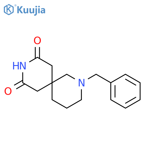 2,9-Diazaspiro[5.5]undecane-8,10-dione, 2-(phenylmethyl)- structure