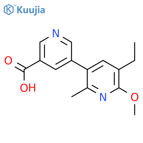 [3,3'-Bipyridine]-5-carboxylic acid, 5'-ethyl-6'-methoxy-2'-methyl- structure