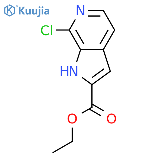 Ethyl 7-chloro-1H-pyrrolo[2,3-c]pyridine-2-carboxylate structure