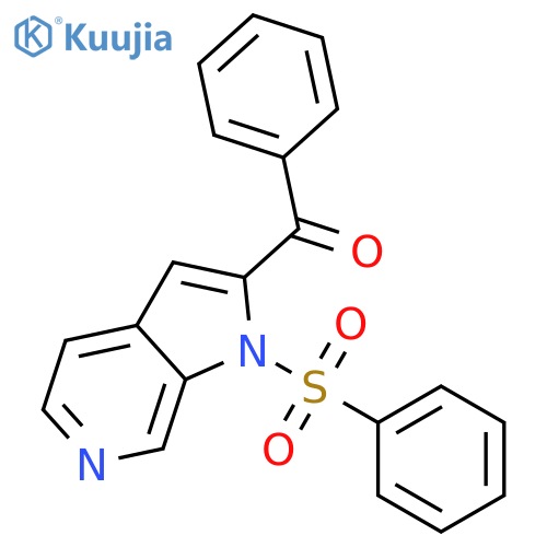 1H-Pyrrolo[2,3-c]pyridine, 2-benzoyl-1-(phenylsulfonyl)- structure