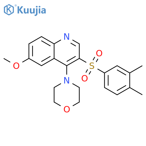 3-(3,4-dimethylbenzenesulfonyl)-6-methoxy-4-(morpholin-4-yl)quinoline structure