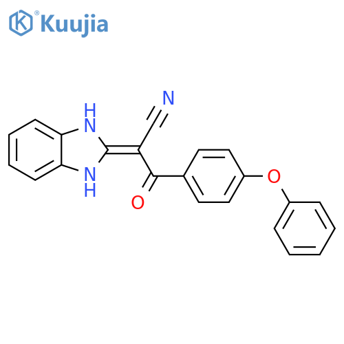 2-(2,3-dihydro-1H-1,3-benzodiazol-2-ylidene)-3-oxo-3-(4-phenoxyphenyl)propanenitrile structure