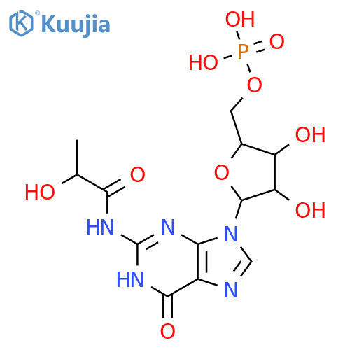 5'-Guanylic acid; N2-(2-Hydroxypropanoyl) structure