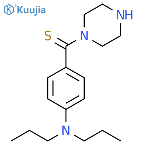 Methanethione, [4-(dipropylamino)phenyl]-1-piperazinyl- structure