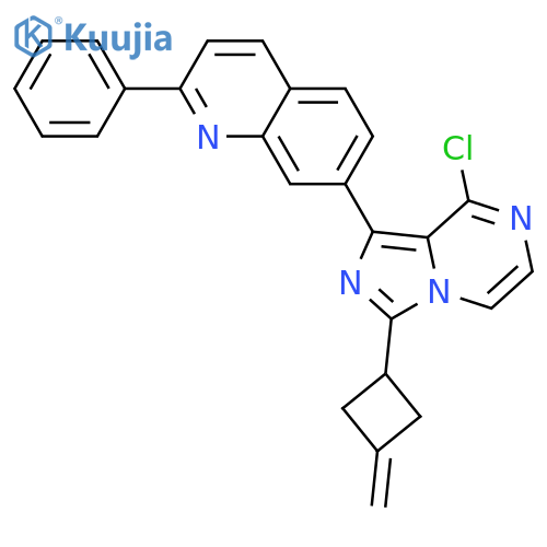 7-(8-Chloro-3-(3-methylenecyclobutyl)imidazo[1,5-a]pyrazin-1-yl)-2-phenylquinoline structure
