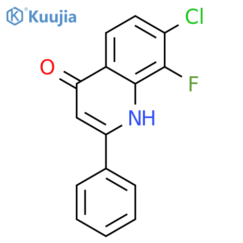 7-Chloro-8-fluoro-2-phenylquinolin-4(1H)-one structure