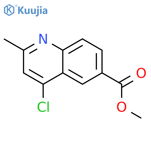 4-chloro-2-methyl-quinoline-6-carboxylic acid methyl ester structure