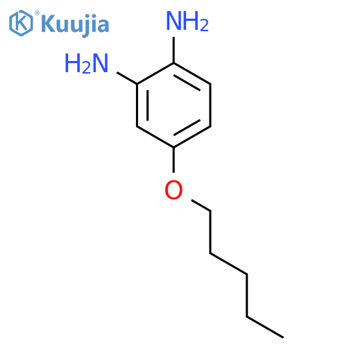 1,2-Benzenediamine, 4-(pentyloxy)- structure
