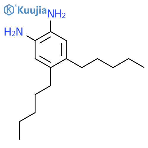 1,2-Benzenediamine, 4,5-dipentyl- structure