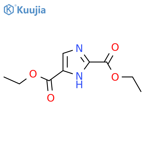 1H-Imidazole-2,4-dicarboxylic acid, diethyl ester structure