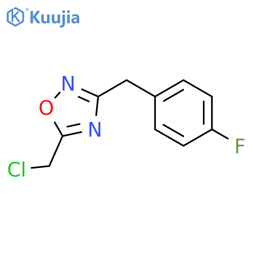 5-(Chloromethyl)-3-(4-fluorophenyl)methyl-1,2,4-oxadiazole structure