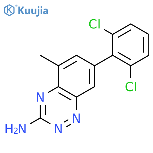 7-(2,6-Dichlorophenyl)-5-methylbenzo[e][1,2,4]triazin-3-amine structure