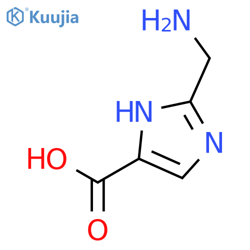 2-(aminomethyl)-1H-imidazole-4-carboxylic acid structure
